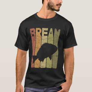 Bream Vintage Bluegill Fishing Retro Bream Fish T-Shirt