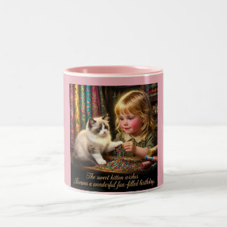 ~ BREANN ~ HAPPY BIRTHDAY ~ Child Kitten ~ Two-Tone Coffee Mug