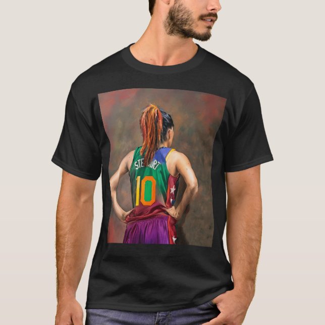 Breanna Stewart - Paint Art T-Shirt (Front)