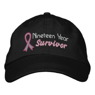 Breast Cancer 19 Year Survivor Embroidered Hat