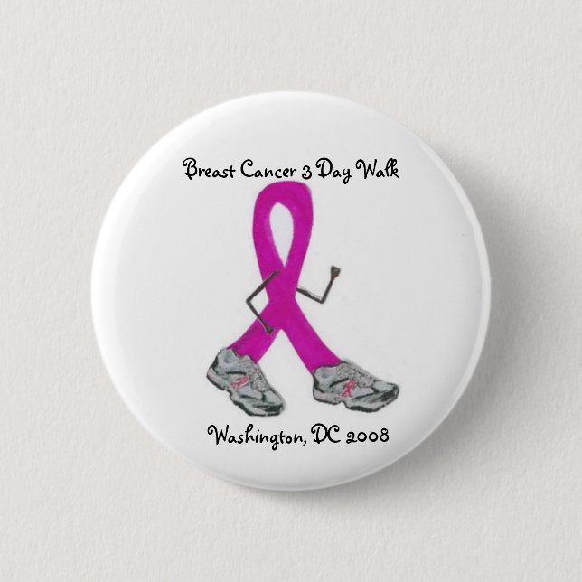 Breast Cancer 3 Day -Washington, DC 6 Cm Round Badge (Front)