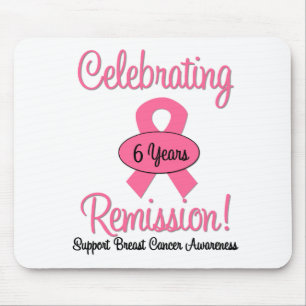 Breast Cancer 6 Year Remission Mouse Mat