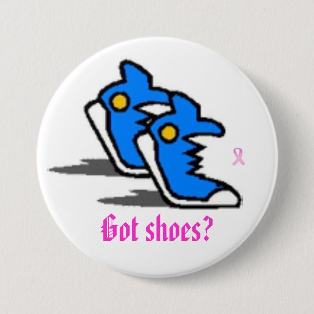 breast cancer 7.5 cm round badge (Front)