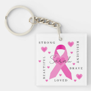 Breast Cancer Acrylic Keychain