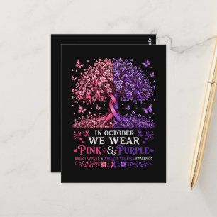 Breast Cancer and Domestic Violence Awareness Postcard