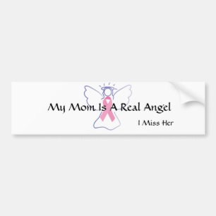 Breast Cancer Angel Bumper Sticker