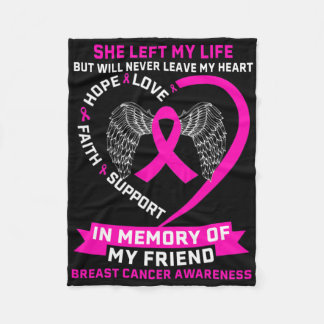 Breast Cancer Awanress  Fleece Blanket