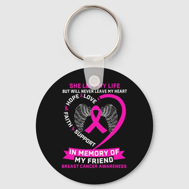Breast Cancer Awanress  Key Ring (Front)