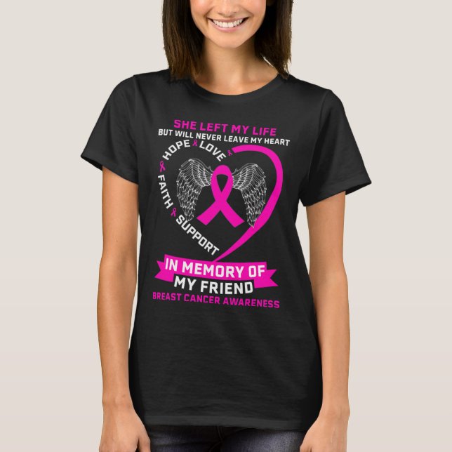 Breast Cancer Awanress  T-Shirt (Front)