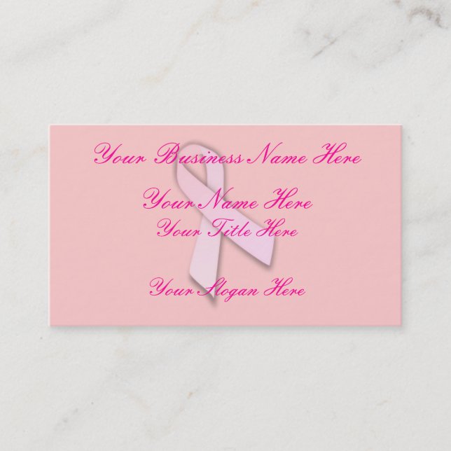 Breast Cancer Awareness (1) Business Card (Front)