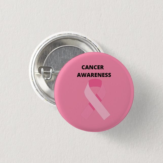 breast cancer awareness 3 cm round badge (Front & Back)
