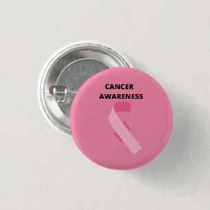 breast cancer awareness 3 cm round badge