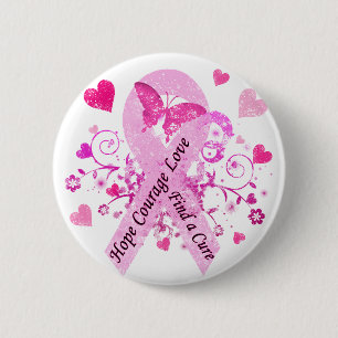 Breast Cancer Awareness 6 Cm Round Badge