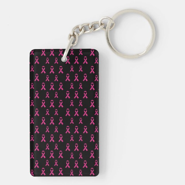 Breast Cancer Awareness Acrylic Keychain (Back)