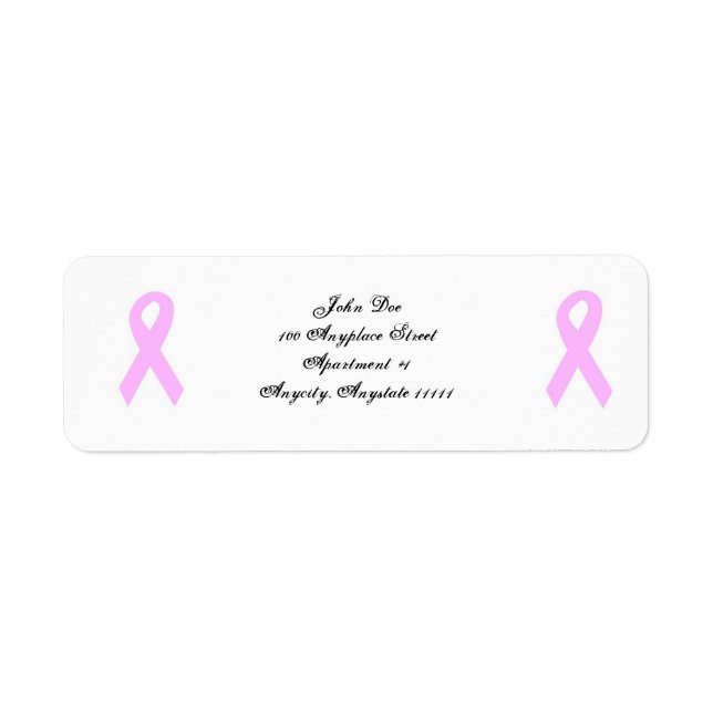 Breast Cancer Awareness Address Return Label (Front)