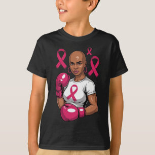 Breast Cancer Awareness African American Boxing Pi T-Shirt