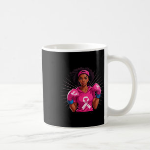 Breast Cancer Awareness African American Woman Box Coffee Mug