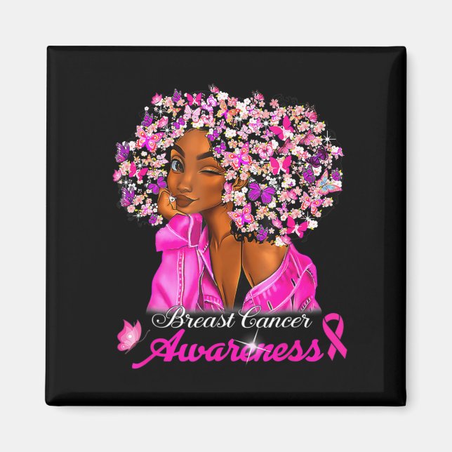 Breast Cancer Awareness African American Women Mel Magnet (Front)