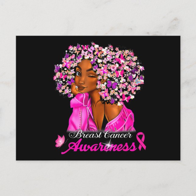 Breast Cancer Awareness African American Women Mel Postcard (Front)