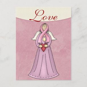Breast Cancer Awareness Angel D1 Postcard