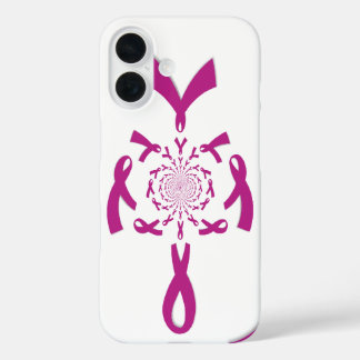 Breast Cancer Awareness Art Print iPhone 16 Case