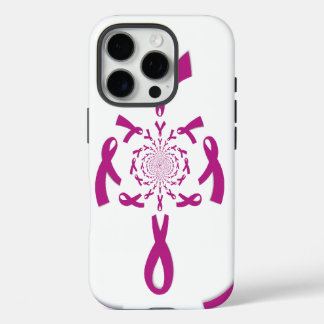 Breast Cancer Awareness Art Print iPhone 16 Pro Case