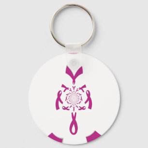 Breast Cancer Awareness Art Print Key Ring