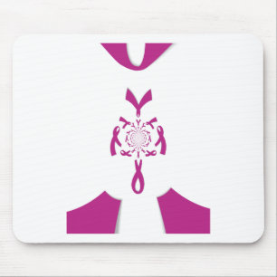 Breast Cancer Awareness Art Print Mouse Mat
