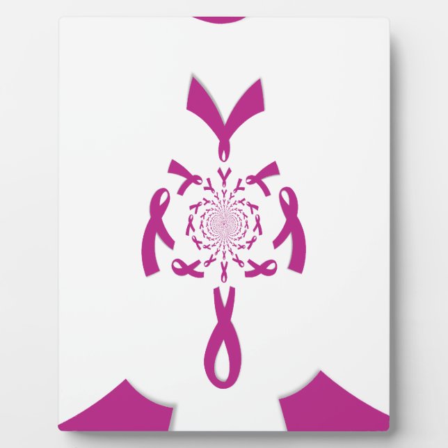 Breast Cancer Awareness Art Print Plaque (Front)