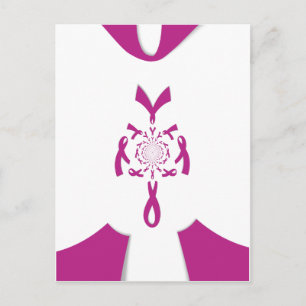 Breast Cancer Awareness Art Print Postcard