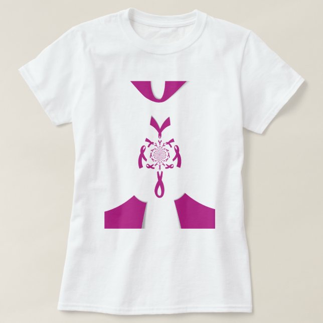 Breast Cancer Awareness Art Print T-Shirt (Design Front)