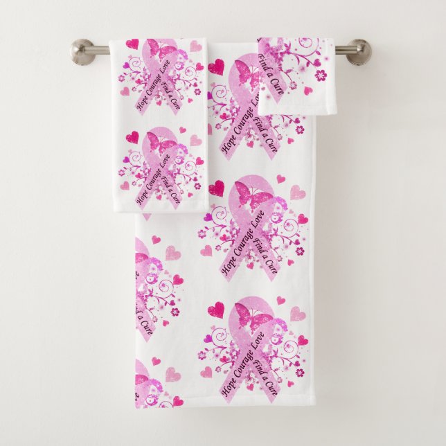 Breast Cancer Awareness Bath Towel Set (Insitu)