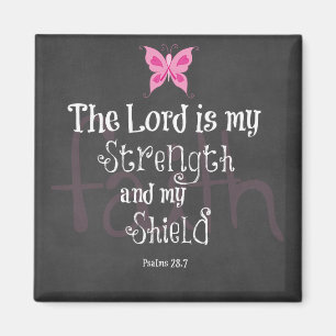 Breast Cancer Awareness Bible Verse Magnet
