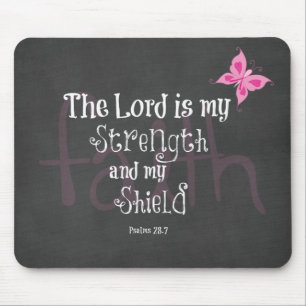 Breast Cancer Awareness Bible Verse Mouse Mat