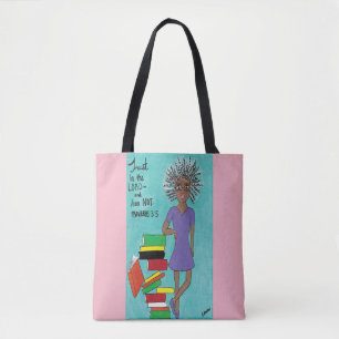 Breast Cancer Awareness Black Lean Not Tote Bag