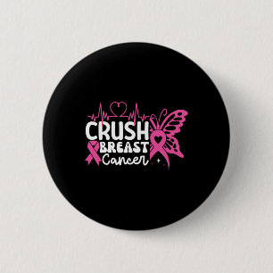 Breast Cancer Awareness Bling Pink Ribbon 2 6 Cm Round Badge