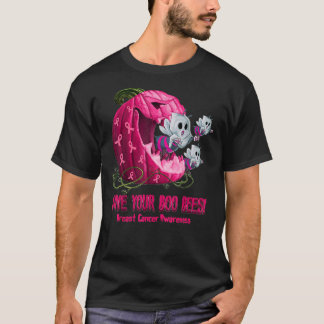 Breast Cancer Awareness Boos Pumpkin Save Your Boo T-Shirt