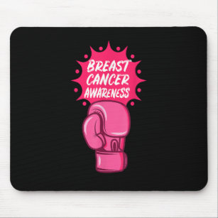Breast Cancer Awareness Boxing Glove Support Survi Mouse Mat