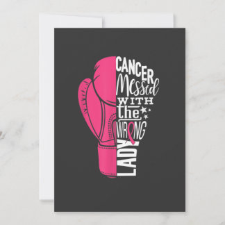 Breast Cancer Awareness Boxing Glove Tee Invitation