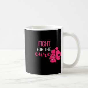 Breast Cancer Awareness Boxing Gloves Pink Ribbon  Coffee Mug