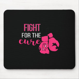 Breast Cancer Awareness Boxing Gloves Pink Ribbon Mouse Mat