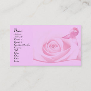 Breast Cancer Awareness Business Card