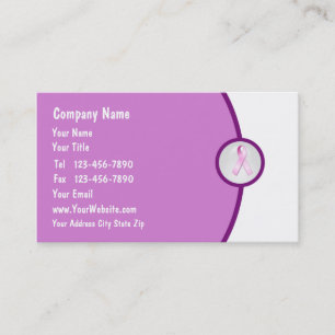 Breast Cancer Awareness Business Card