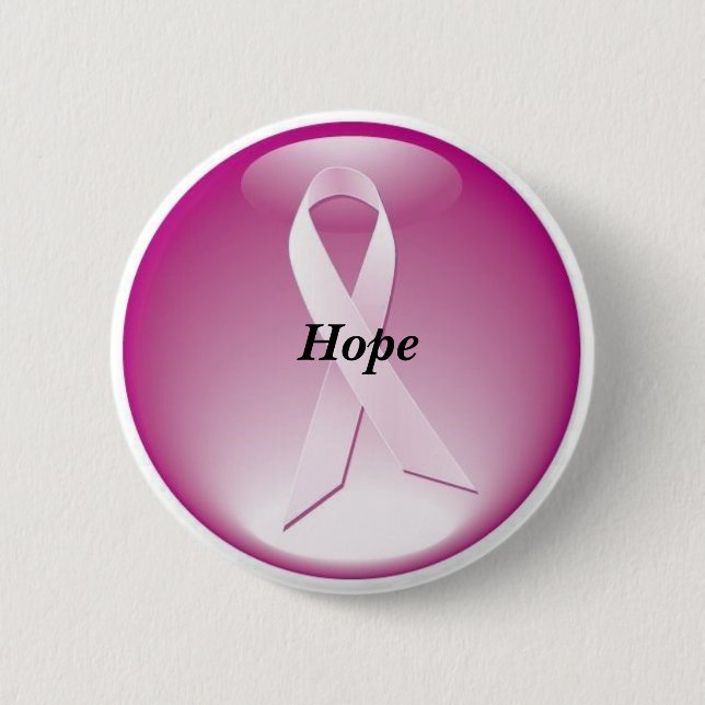 Breast Cancer Awareness Button Hope (Front)