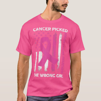 Breast Cancer Awareness Cancer Picked The Wrong Gi T-Shirt