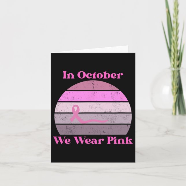 Breast Cancer Awareness  Card (Front)