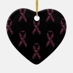 Breast Cancer Awareness Ceramic Tree Decoration