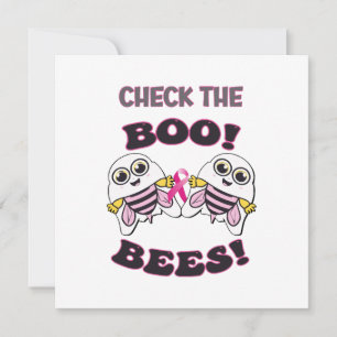 Breast Cancer Awareness Check The Boo-Bees Invitation
