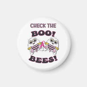 Breast Cancer Awareness Check The Boo-Bees Magnet