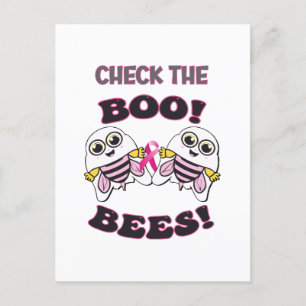 Breast Cancer Awareness Check The Boo-Bees Postcard